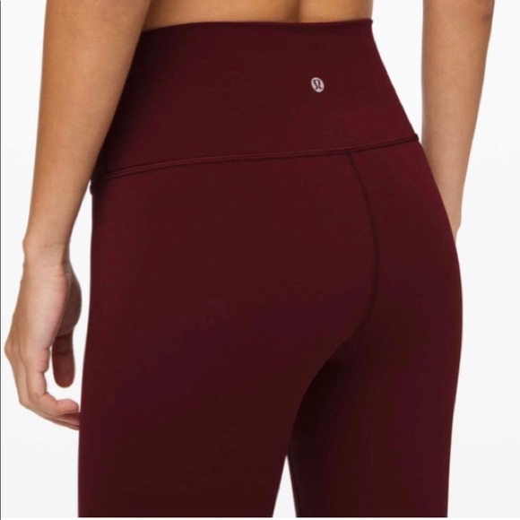 lululemon athletica Pants - Lululemon Vented Wine Crop Leggings